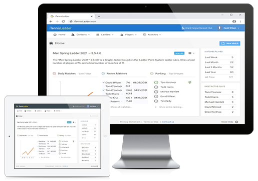 iTennisLadder 2021 Screenshots - New release!